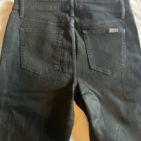 68-NWOT- JOE'S $228 Women's Black Coated High Rise Boot Cut Jeans size 32 - Picture 6 of 8